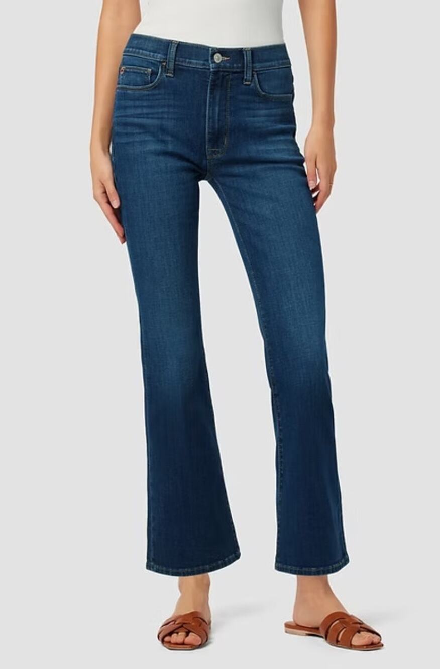 Hudson Women's Blair High Rise Medium Wash Bootcut Crop Jeans Blue Womens 28 NWT